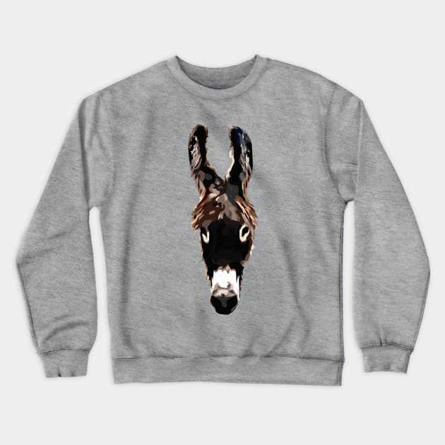Donkey Crewneck Sweatshirt by RosArt100